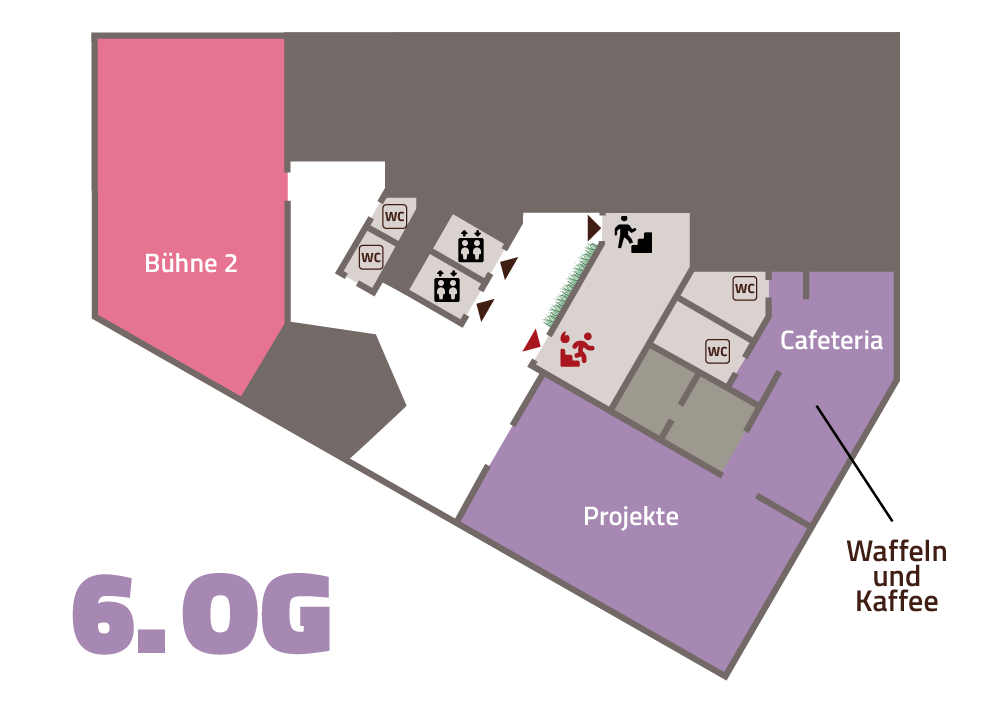 Grundriss 6. Obergeschoss